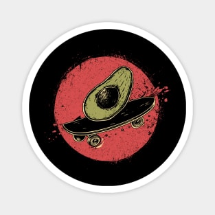 Avocado skating Magnet